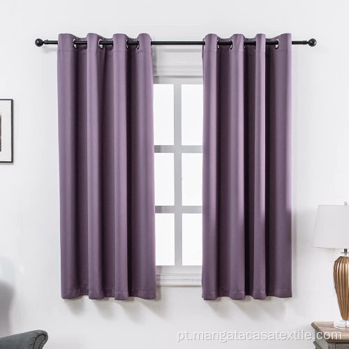Cortina de cortina de blecaute de alta qualidade cortina de cor sólida